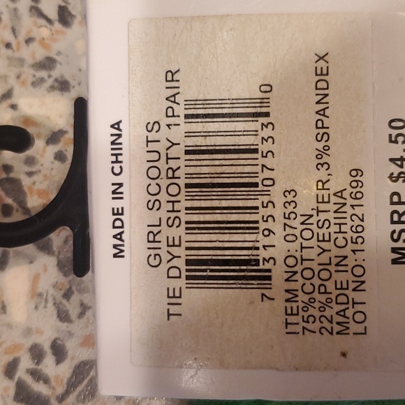 2 NEW pairs of green girl scout socks - Picture 3 of 5